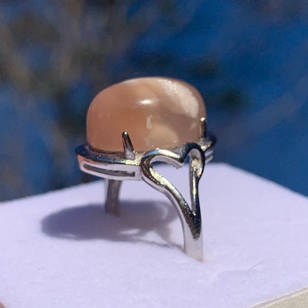 Flower Agate ring - Picture 4 of 8